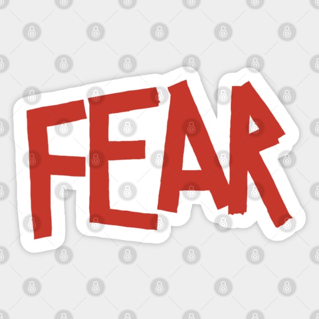 Fear Sticker by sunkissed